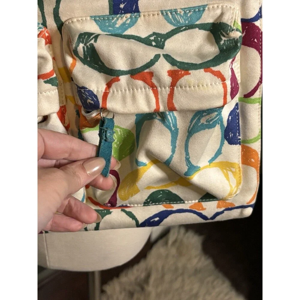 COACH Y2K 2005 Vintage Logo Hamptons Scribble Demi Crossbody bag